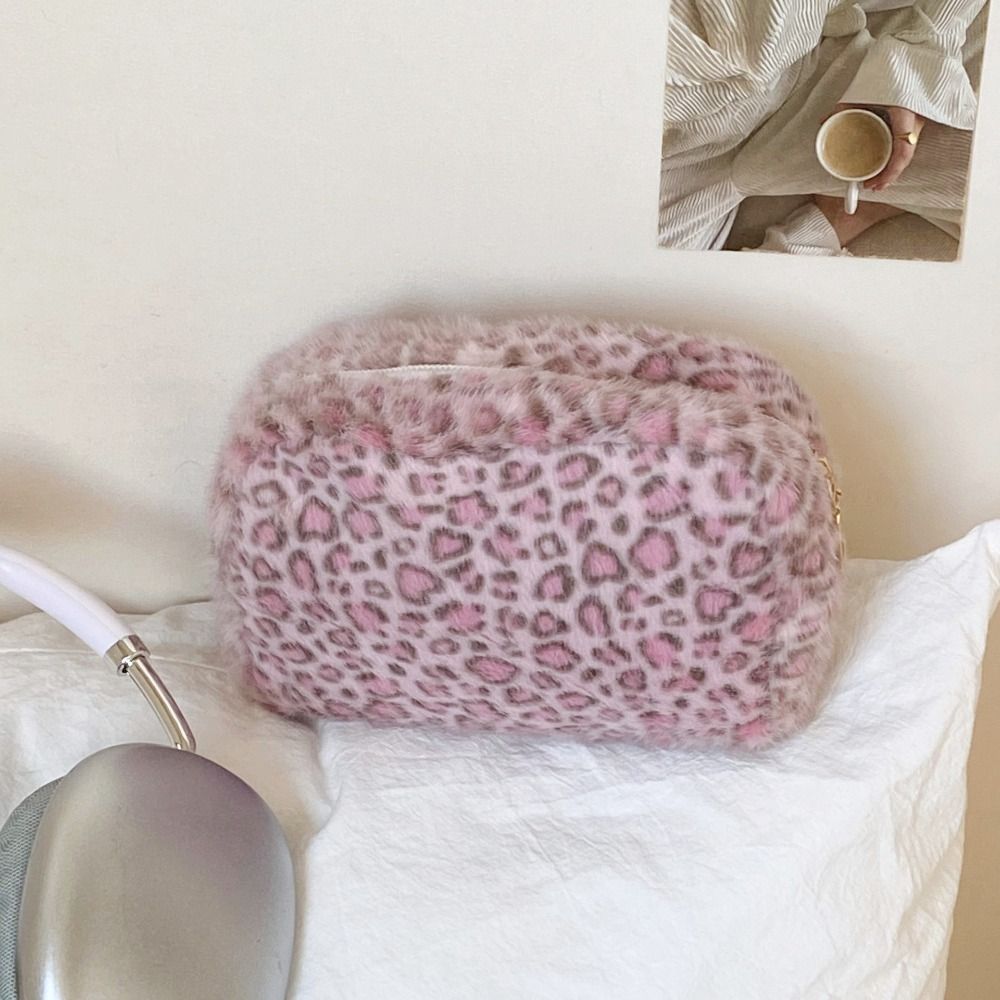 내구성이 좋은 부드러운 소재의 화장품 가방, 레오파드  - Cosmetic Bags 리뷰 및 가격