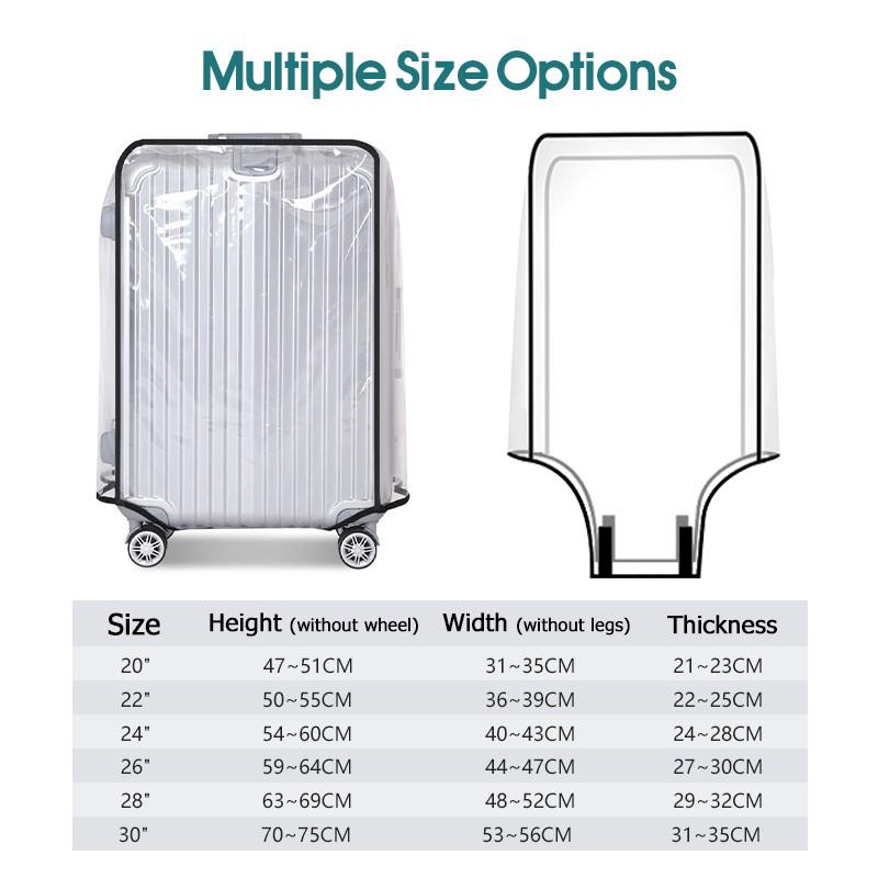 방수 기능이 있는 투명한 여행용 가방 커버, PVC 소 - Luggage Protective Cover Transparent 리뷰 및 가격