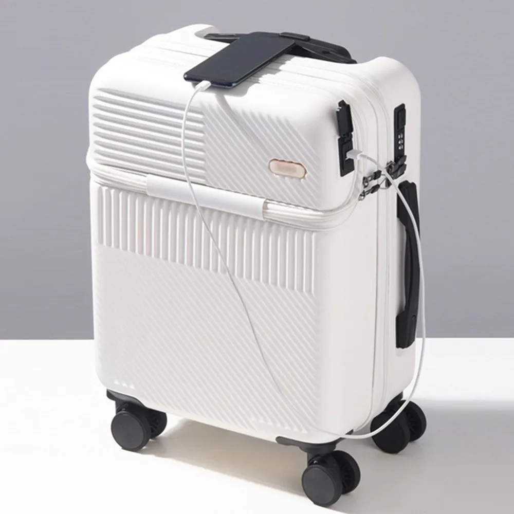 전면 오픈 뚜껑 트롤리 케이스 PC 가방 여행 수하물  - Front Opening Laptop Luggage 24 Inch 리뷰 및 가격