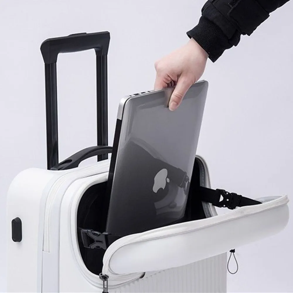 전면 오픈 뚜껑 트롤리 케이스 PC 가방 여행 수하물  - Front Opening Laptop Luggage 24 Inch 리뷰 및 가격