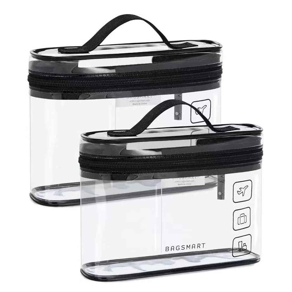 휴대용 투명 화장품 파우치, 대용량 PVC 소재, 방수 - Cosmetic Bags 리뷰 및 가격